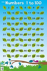Loseblatt Numbers 1 - 100 von Collins Kids