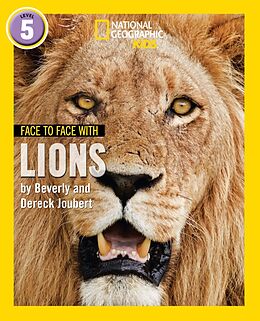 Kartonierter Einband Face to Face with Lions von Beverly Joubert, Dereck Joubert