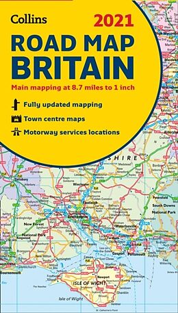 Carte (de géographie) Road Map Britain 2021 de Collins Maps