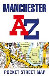 gefaltete (Land)Karte Manchester A-Z Pocket Street Map von A-Z maps