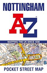 Carte (de géographie) pliée Nottingham A-Z Pocket Street Map de A-Z maps