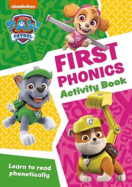 Couverture cartonnée PAW Patrol First Phonics Activity Book de Collins Preschool