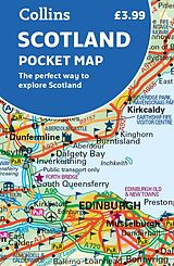 gefaltete (Land)Karte Scotland Pocket Map von Collins Maps