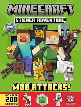 Couverture cartonnée Minecraft Sticker Adventure: Mob Attacks! de Mojang AB