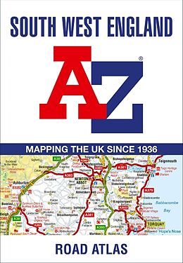 Couverture cartonnée South West England A-Z Road Atlas de A-Z Maps