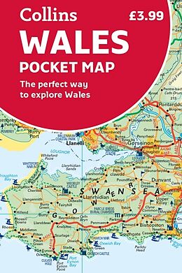 Carte (de géographie) pliée Wales Pocket Map de Collins Maps