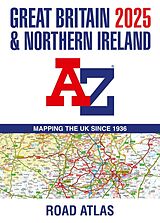 Couverture cartonnée Great Britain & Northern Ireland A-Z Road Atlas 2025 (A3 Paperback) de A-Z Maps