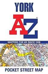Carte (de géographie) pliée York A-Z Pocket Street Map de A-Z Maps