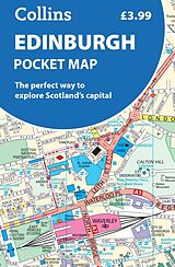 gefaltete (Land)Karte Edinburgh Pocket Map von Collins Maps