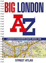 Reliure en spirale Big London A-Z Street Atlas de A-Z Maps