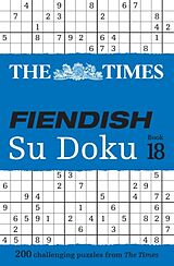 Couverture cartonnée The Times Fiendish Su Doku Book 18 de The Times Mind Games