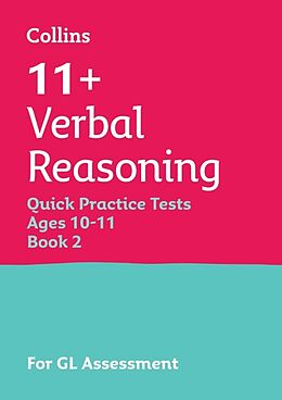 Couverture cartonnée 11+ Verbal Reasoning Quick Practice Tests Age 10-11 (Year 6) Book 2 de Collins 11+