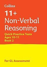 Couverture cartonnée 11+ Non-Verbal Reasoning Quick Practice Tests Age 10-11 (Year 6) Book 2 de Collins 11+