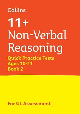 Couverture cartonnée 11+ Non-Verbal Reasoning Quick Practice Tests Age 10-11 (Year 6) Book 2 de Collins 11+