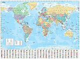 gerollte (Land)Karte Collins Large World Wall Laminated Map (70 x 91.5 cm) von Collins Maps