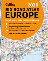 Reliure en spirale Collins 2026 Big Road Atlas Europe de Collins Maps