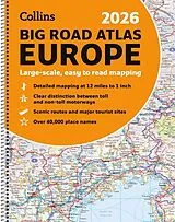 Spiralbindung Collins Big Road Atlas Europe 2026 (A3 Spiral) von Collins Maps