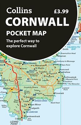 Carte (de géographie) Cornwall Pocket Map de Collins Maps