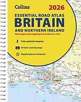 Reliure en spirale 2026 Collins Essential Road Atlas Britain and Northern Ireland de Collins Maps