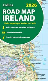 gefaltete (Land)Karte 2026 Collins Road Map of Ireland von Collins Maps