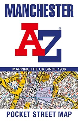 Carte (de géographie) pliée Manchester A-Z Pocket Street Map de A-Z Maps