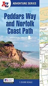 Kartonierter Einband Peddars Way and Norfolk Coast Path 25000 von A-Z Maps