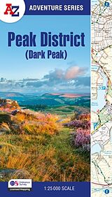 Couverture cartonnée Peak District (Dark Peak) de A-Z Maps