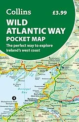 gefaltete (Land)Karte Wild Atlantic Way Pocket Map 550000 von Collins Maps
