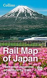 gefaltete (Land)Karte Collins Rail Map of Japan von Collins Maps