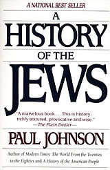 Couverture cartonnée A History of the Jews de Paul Johnson