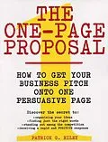 E-Book (epub) The One-Page Proposal von Patrick G. Riley