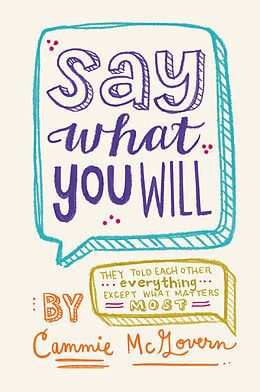 Poche format B Say What You Will von Cammie McGovern
