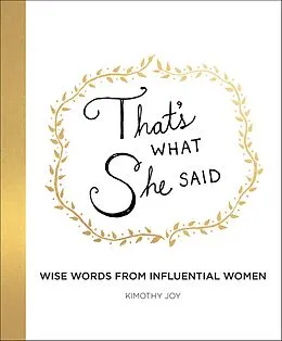 E-Book (epub) That's What She Said von Kimothy Joy