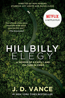 Couverture cartonnée Hillbilly Elegy [movie tie-in] de J. D. Vance