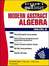 Couverture cartonnée Schaum's Outline of Modern Abstract Algebra de Frank Ayres