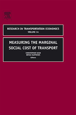 eBook (pdf) Measuring the Marginal Social Cost of Transport de 