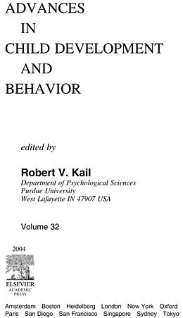 E-Book (pdf) Advances in Child Development and Behavior von 