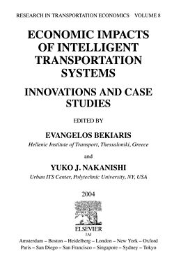 eBook (pdf) Economic Impacts of Intelligent Transportation Systems de 