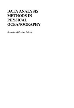 E-Book (pdf) Data Analysis Methods in Physical Oceanography von Richard E. Thomson, William J. Emery
