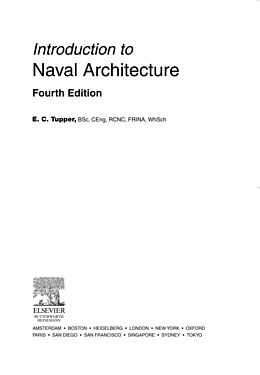 eBook (pdf) Introduction to Naval Architecture de E. C. Tupper