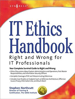 E-Book (pdf) IT Ethics Handbook: von Stephen Northcutt, Cynthia Madden, Cynthia Welti