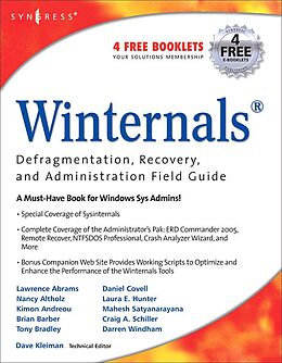 E-Book (pdf) Winternals Defragmentation, Recovery, and Administration Field Guide von Dave Kleiman, Laura E Hunter