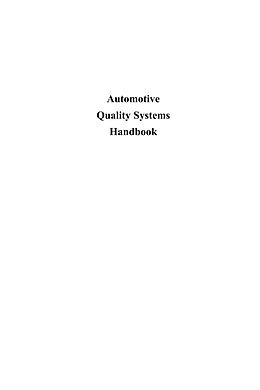 E-Book (pdf) Automotive Quality Systems Handbook von David Hoyle