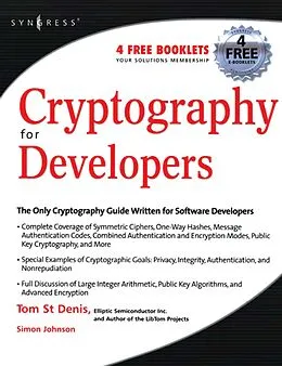 E-Book (epub) Cryptography for Developers von Tom St Denis