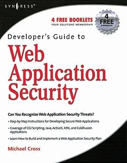 E-Book (pdf) Developer's Guide to Web Application Security von Michael Cross MD