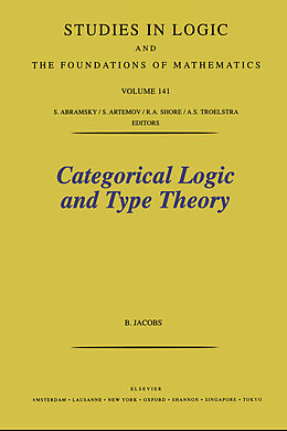 eBook (pdf) Categorical Logic and Type Theory de B. Jacobs