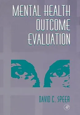 E-Book (pdf) Mental Health Outcome Evaluation von David C. Speer