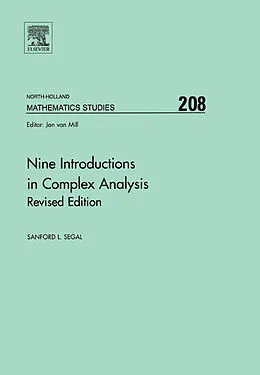 E-Book (epub) Nine Introductions in Complex Analysis - Revised Edition von Sanford L. Segal