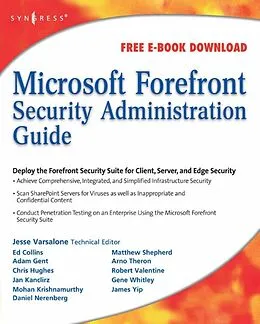 E-Book (pdf) Microsoft Forefront Security Administration Guide von Jesse Varsalone