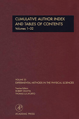 E-Book (pdf) Cumulative Author Index and Tables of Contents Volumes1-32 von 